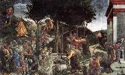 BOTTICELLI, Sandro, Scenes from the Life of Moses